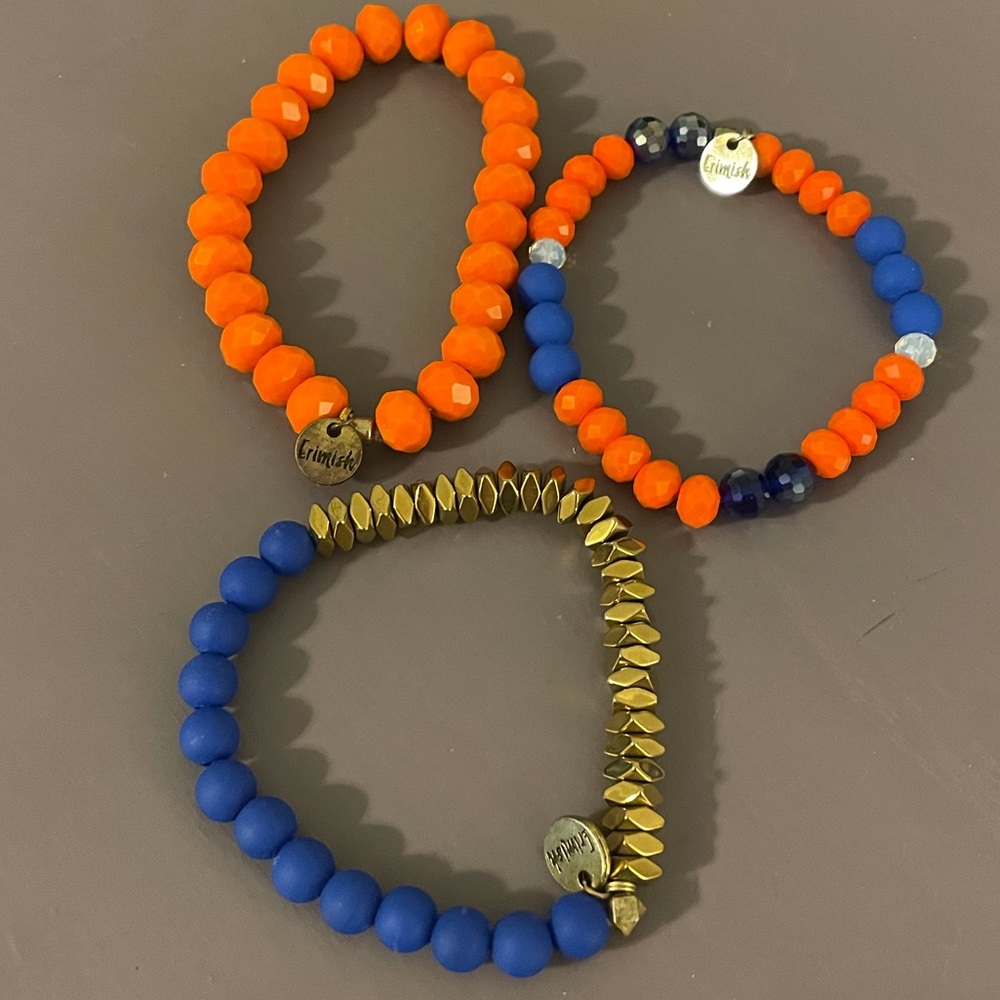 Set of 3 Erimish bead bracelets